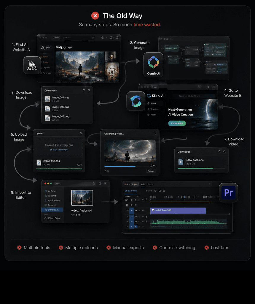 Prompt and generation panel inside SceneNova